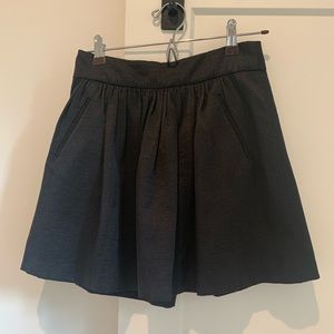 Banana Republic black pleated mini skirt